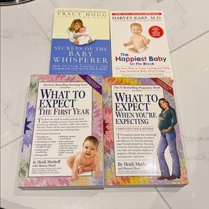 Lot of 4 pregnancy and new parent books